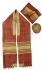 Rikmat Elimelech Handloom Woven Rust-Gold Silk Tallit